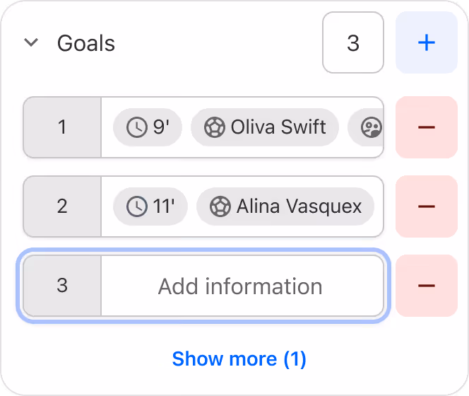 Add match statistics