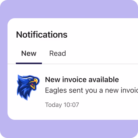 Payment reminders as notifications