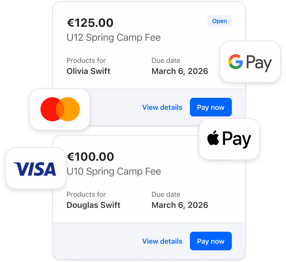 Invoice payments with a variety of payment methods