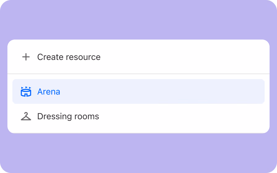 Resources stored in our database