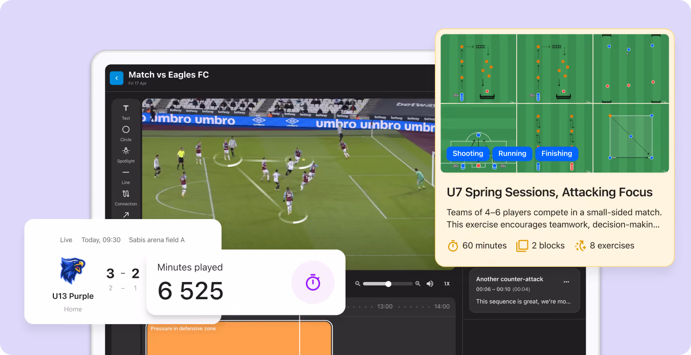 A suite of tools that boosts the sporting side of any organisation