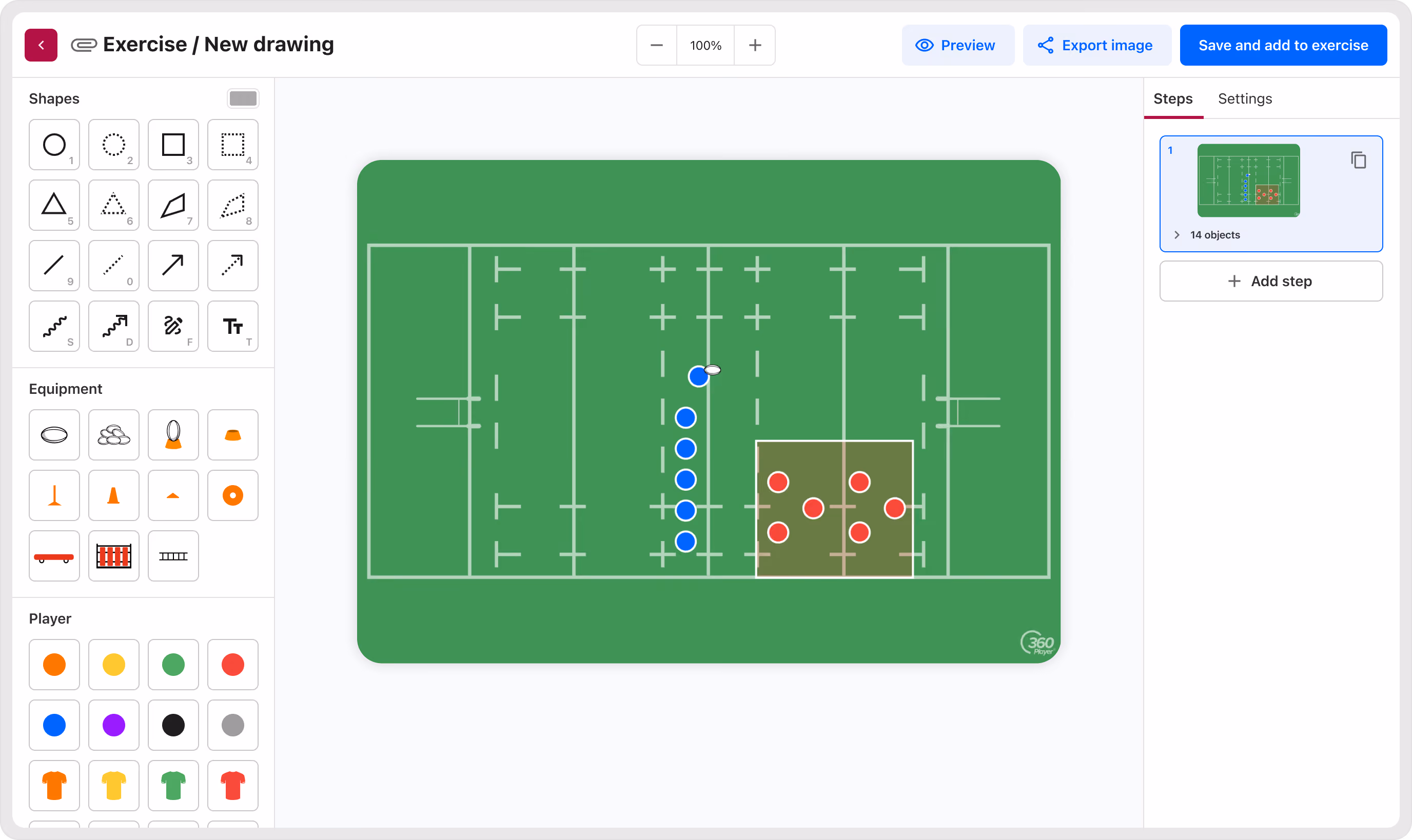Drawing tool for rugby
