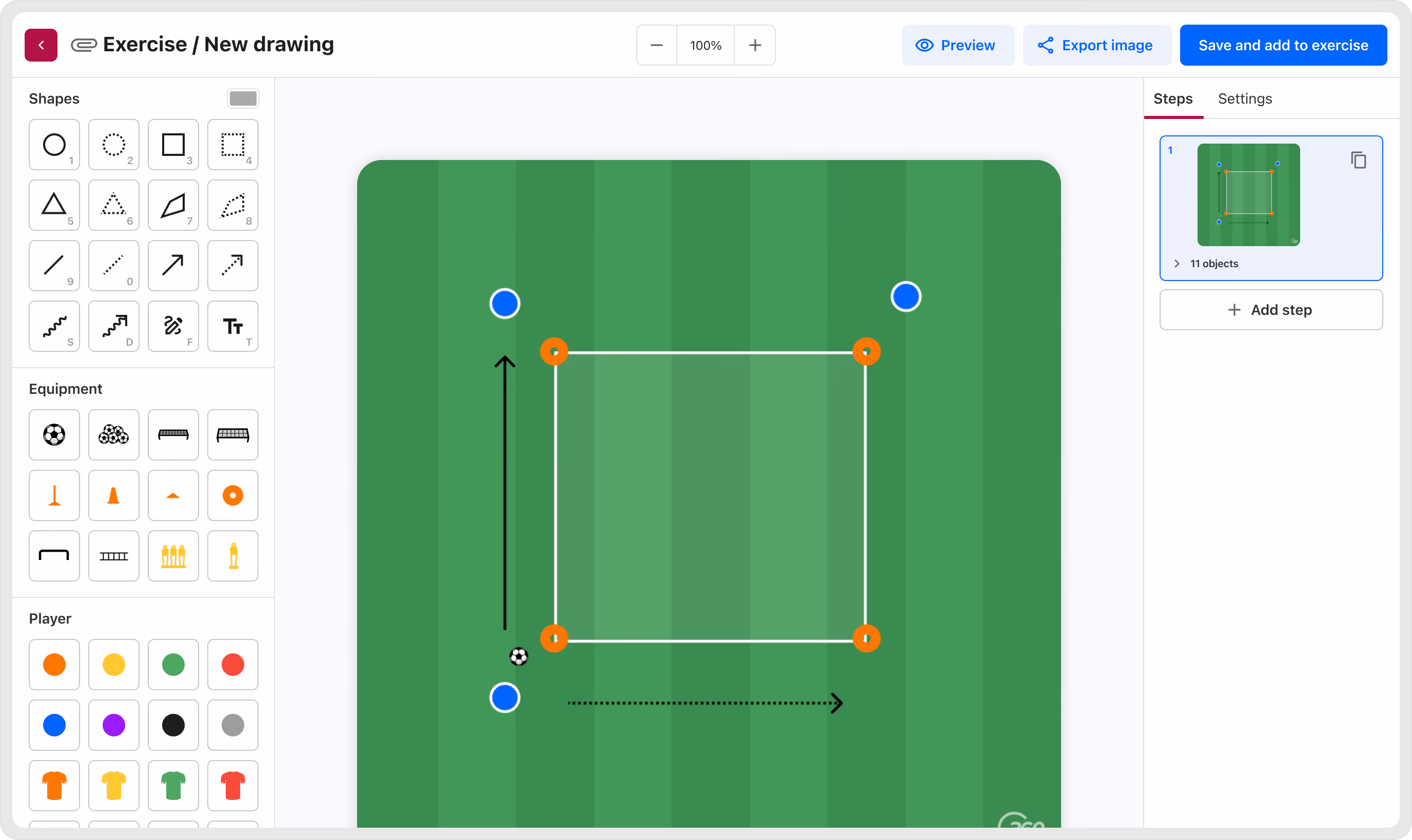 Drawing tool for football
