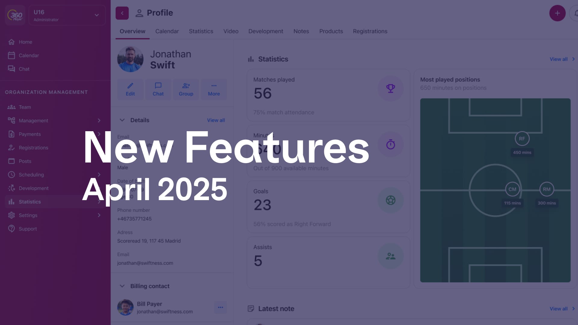New 360Player Features: April 2025