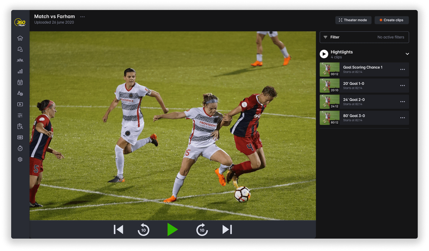 Playlist clip playing in single video play mode