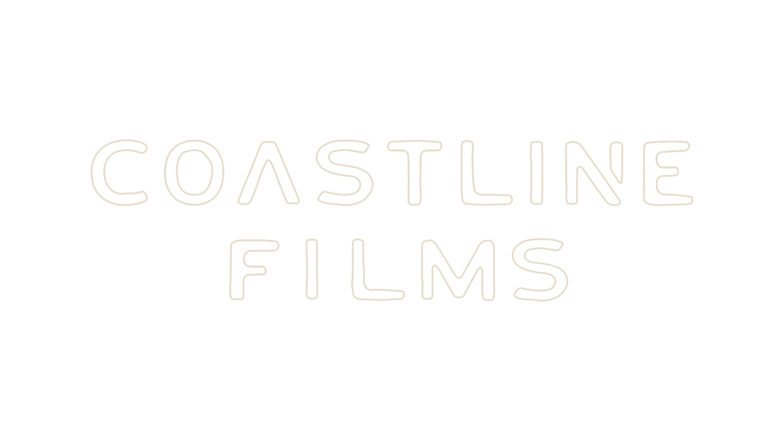 Coastline Films text logo with a stylized A, on a black background.