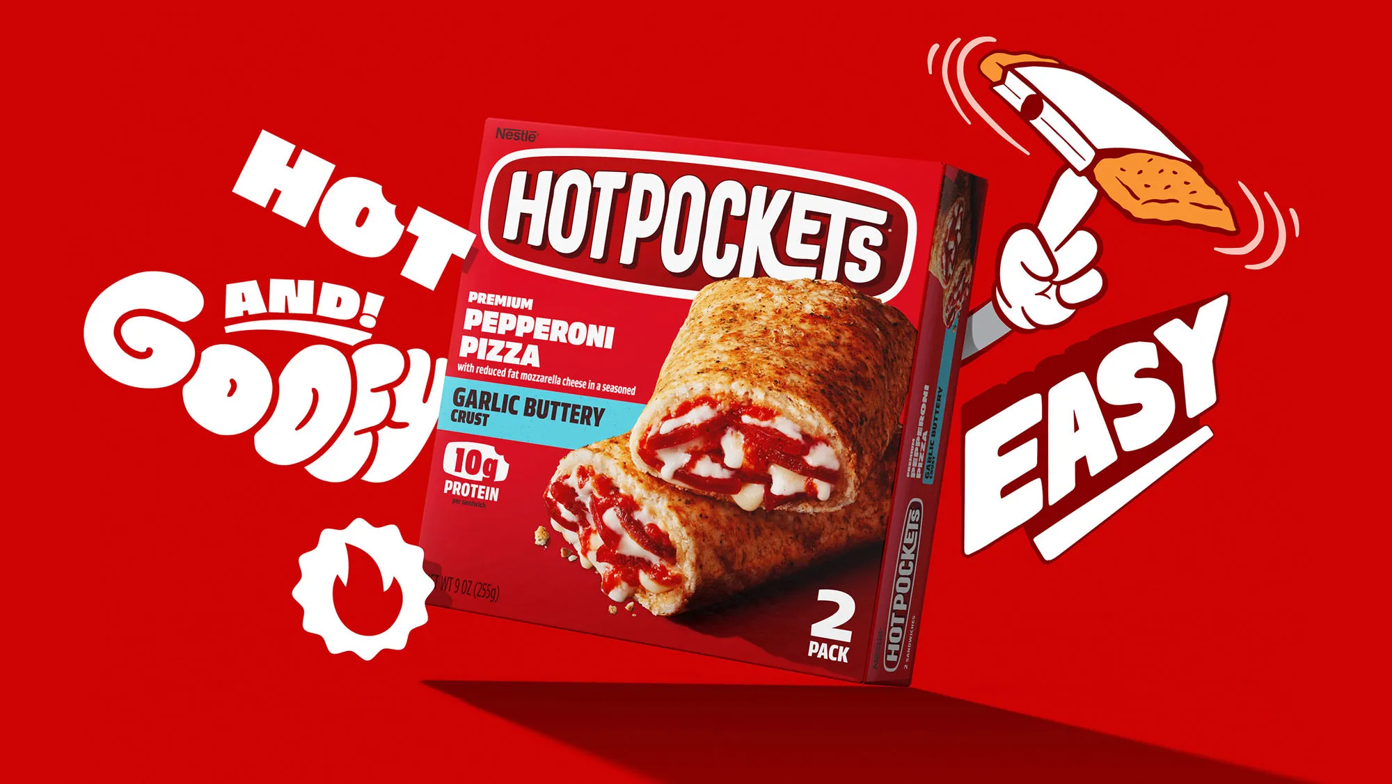 Putting the "hot" back in nestlé hotpockets.