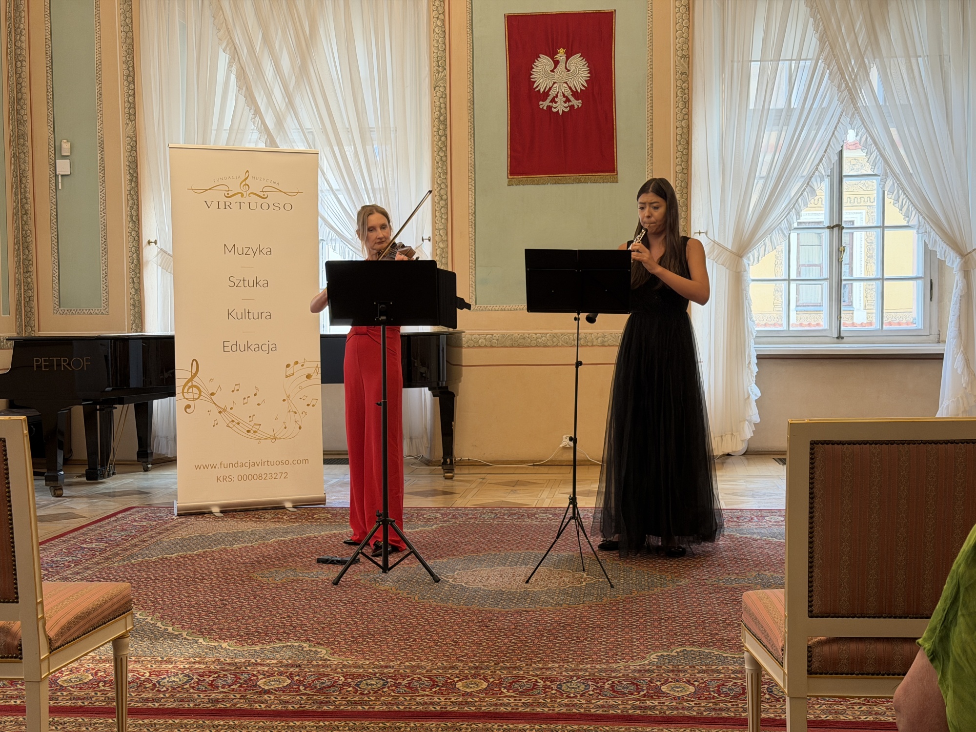 Justyna Zańko and Patrycja Mazur performing at the Crown Tribunal, Lublin, July 2026