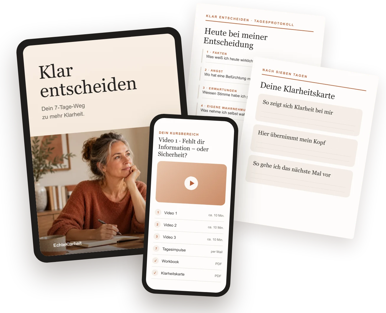 Klar entscheiden auf Tablet und Smartphone