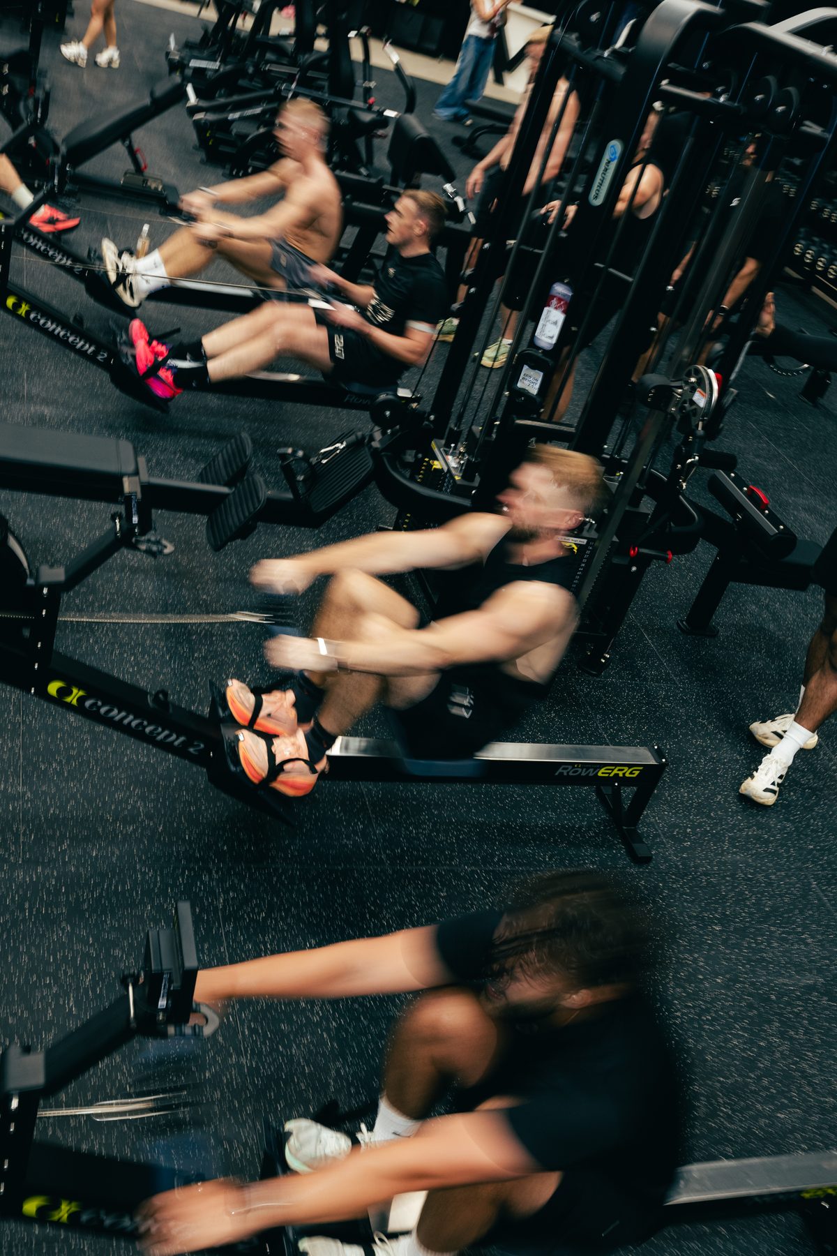 Engine conditioning on the Concept2 RowErgs at Atlas Training Club, Adlington
