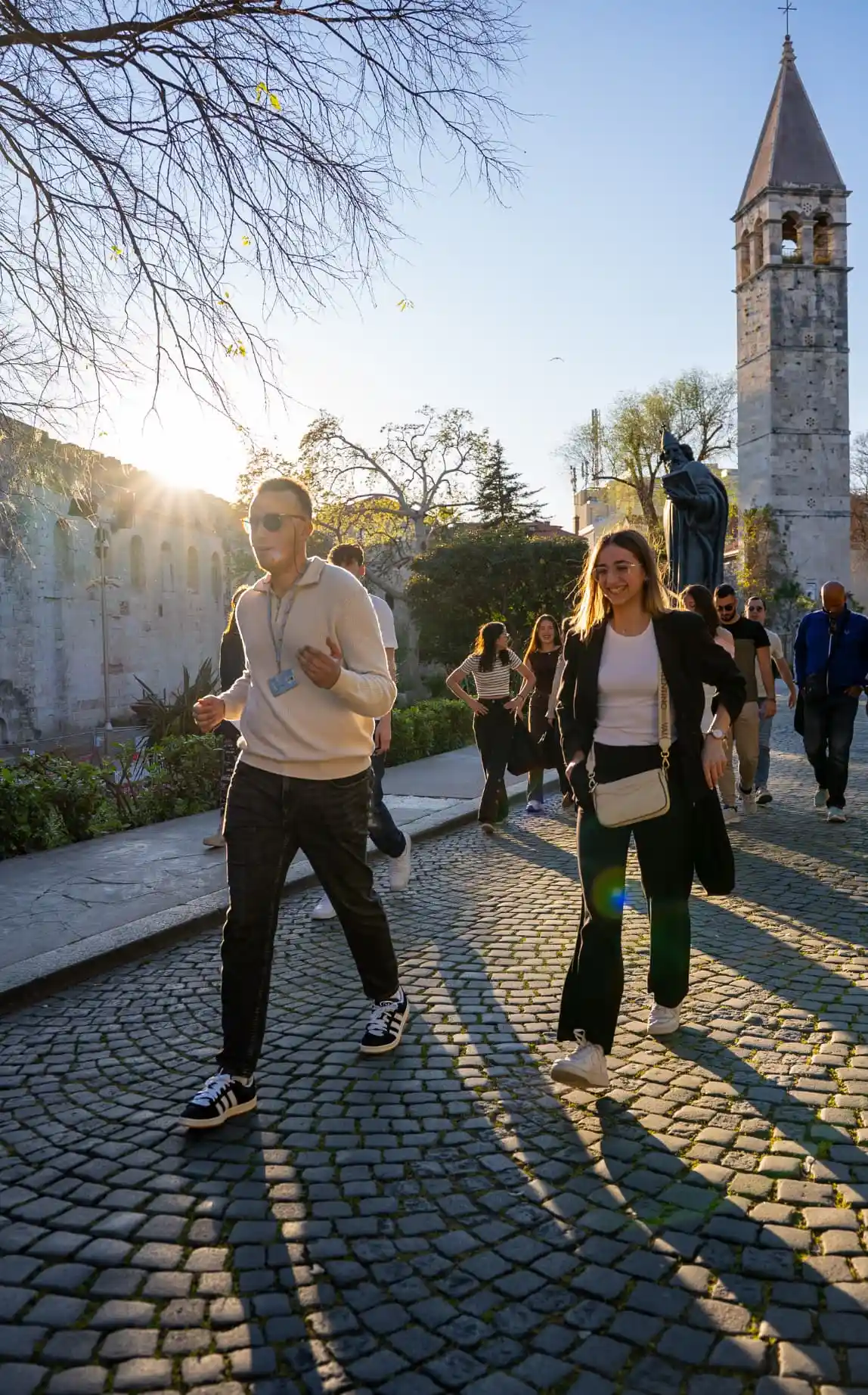 Historic streets inside the walls of Diocletian's Palace