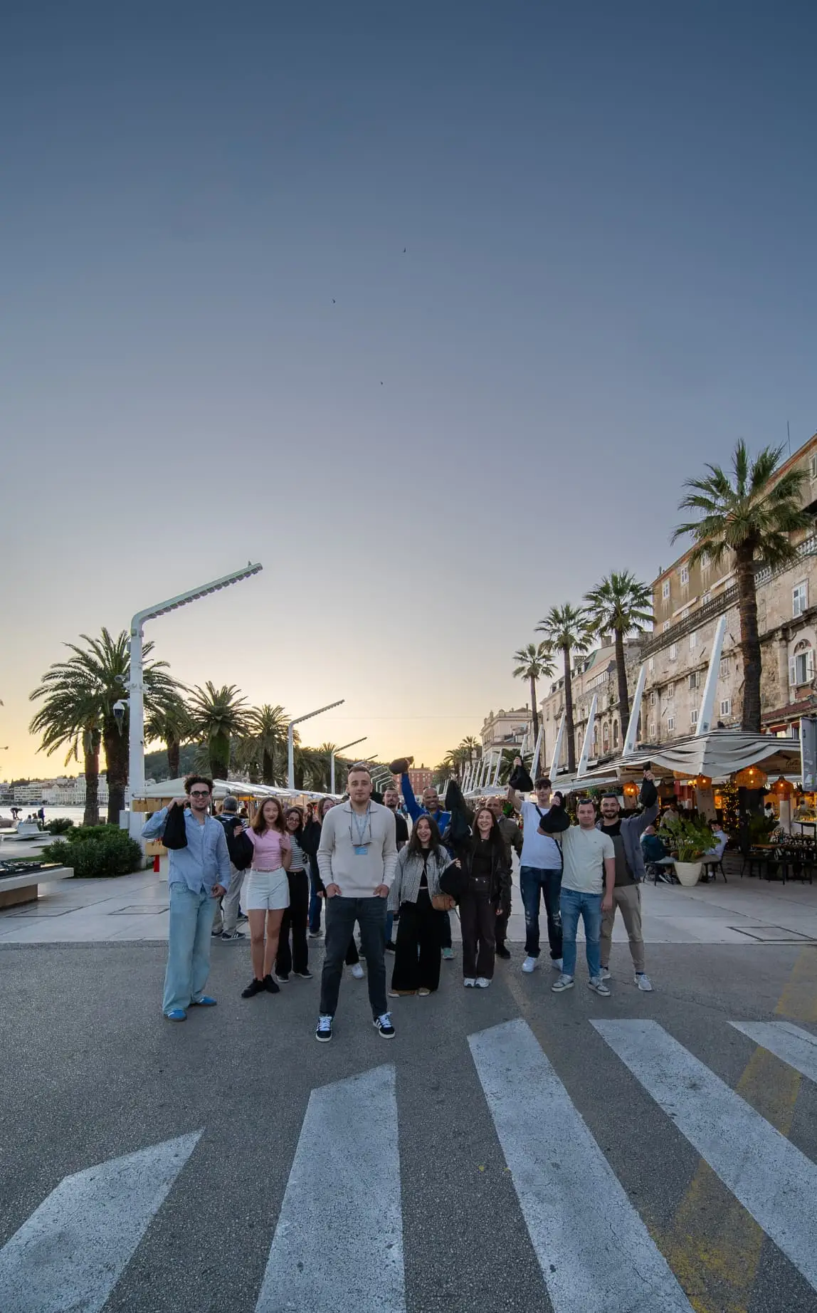 Riva waterfront promenade Split Croatia