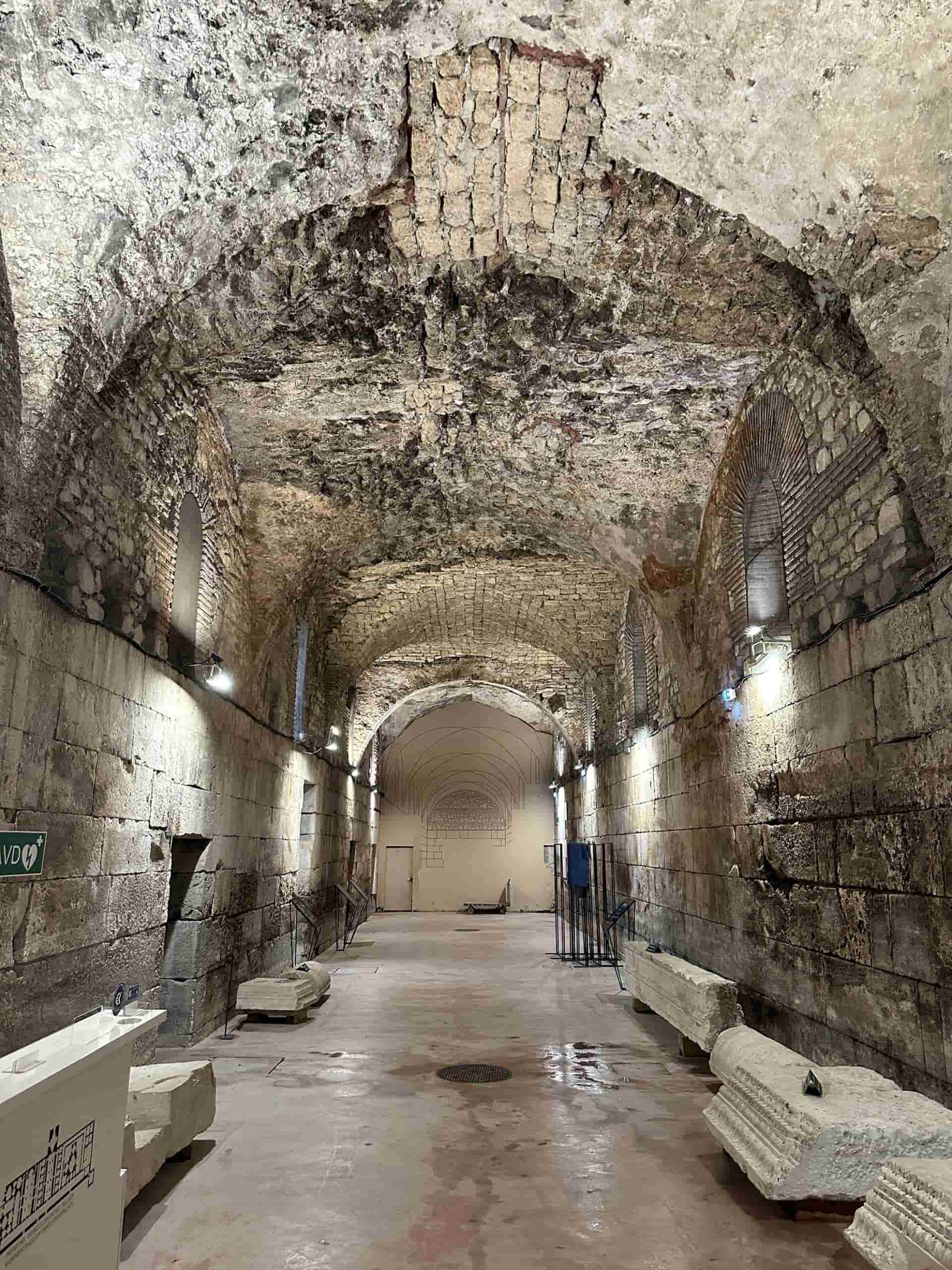 The full underground halls of Diocletian's Palace, Split