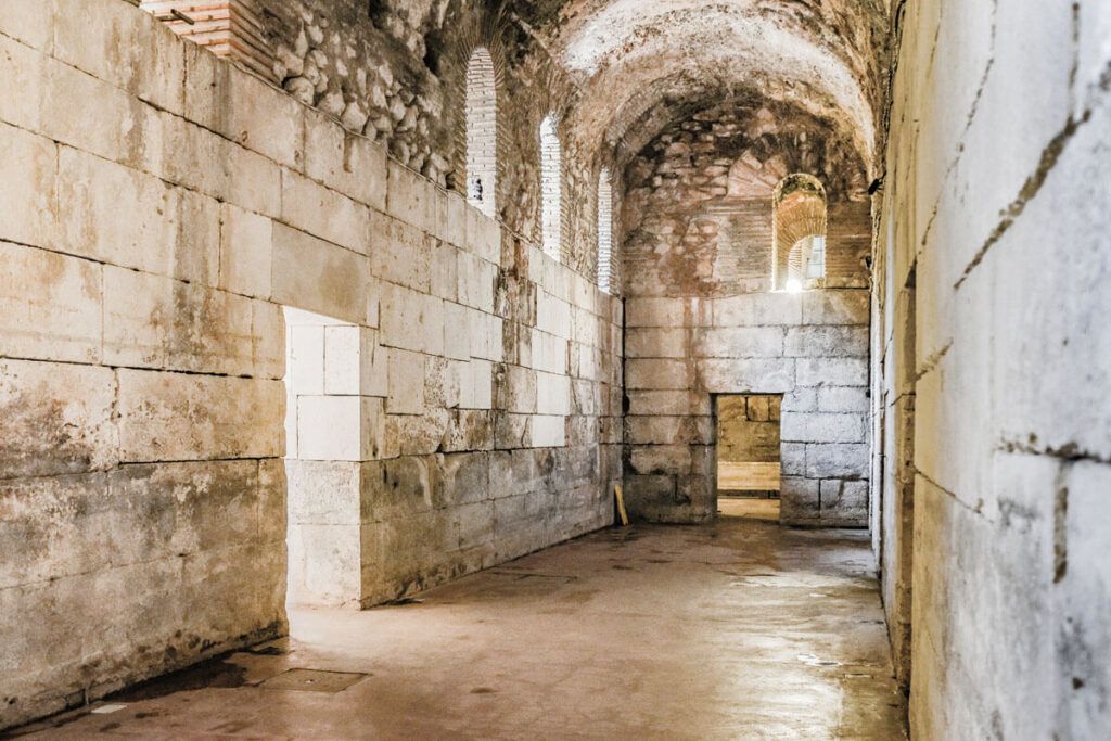 The dragon dungeon chamber in Diocletian's Cellars, Meereen filming location, Split