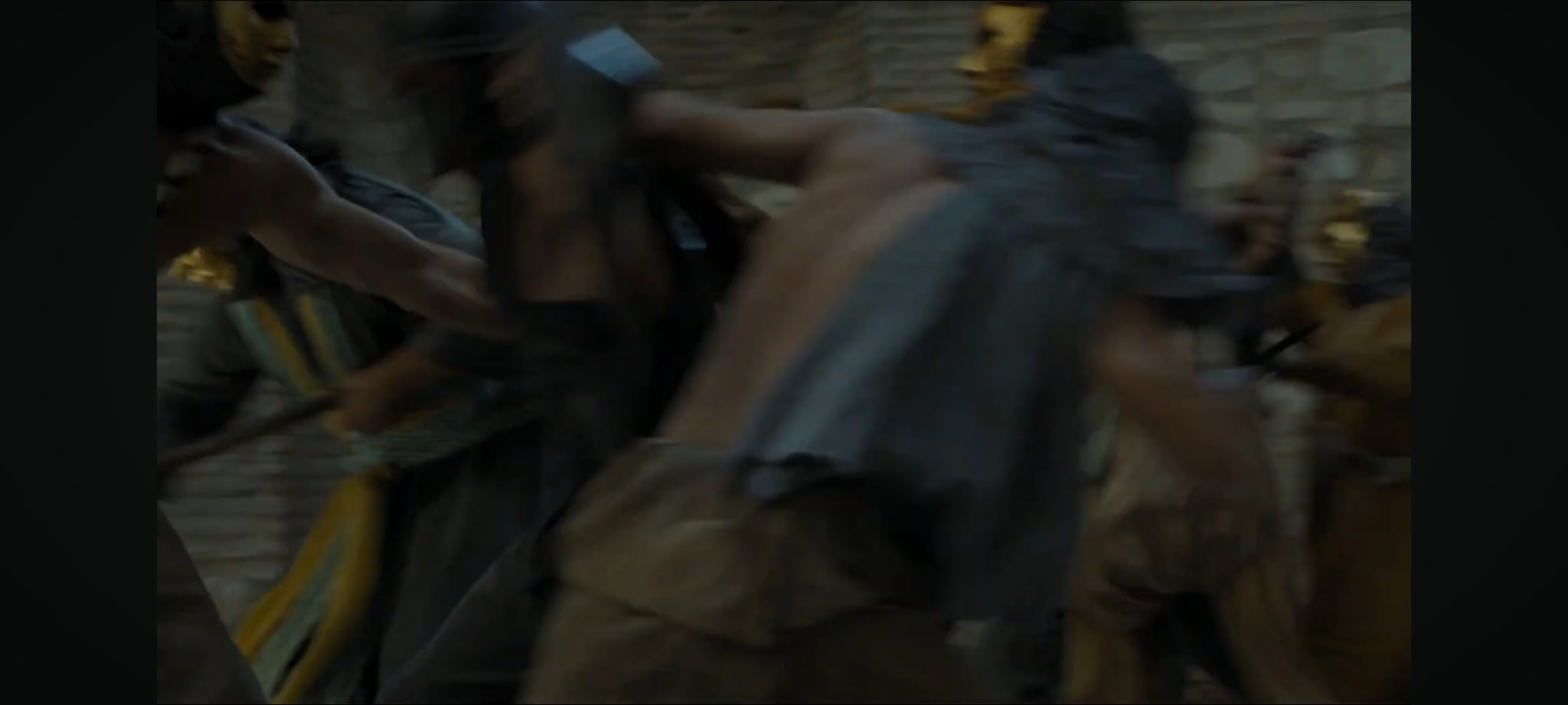 The Unsullied fighting the Sons of the Harpy in the Vestibule, Meereen ambush filmed in Split