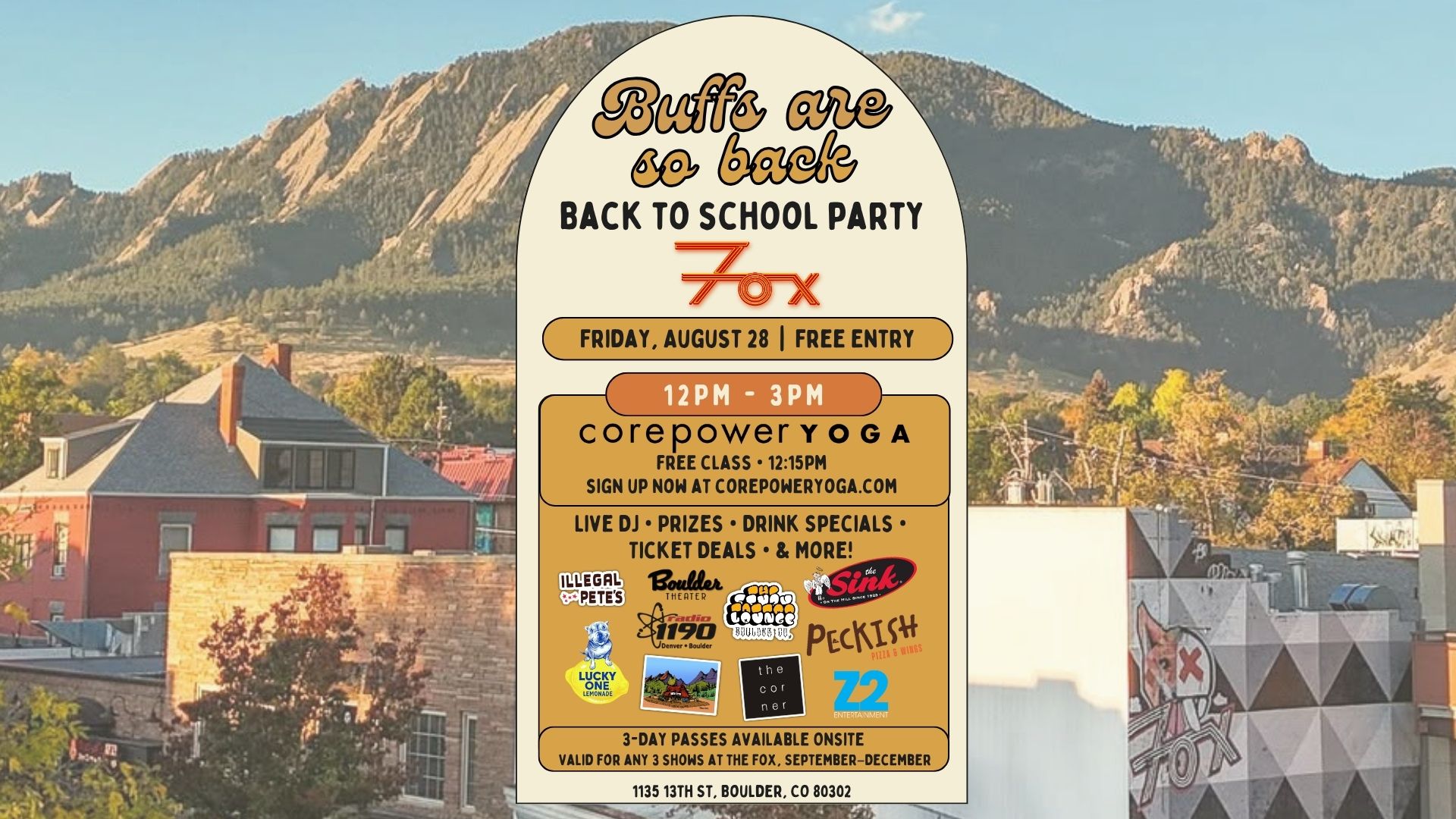 Buffs Are So Back! Back-To-School Party at Fox Theatre