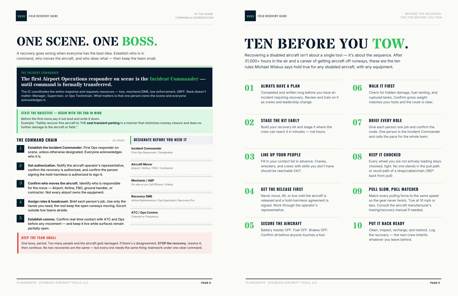 Inside the guide: One Scene One Boss and Ten Before You Tow