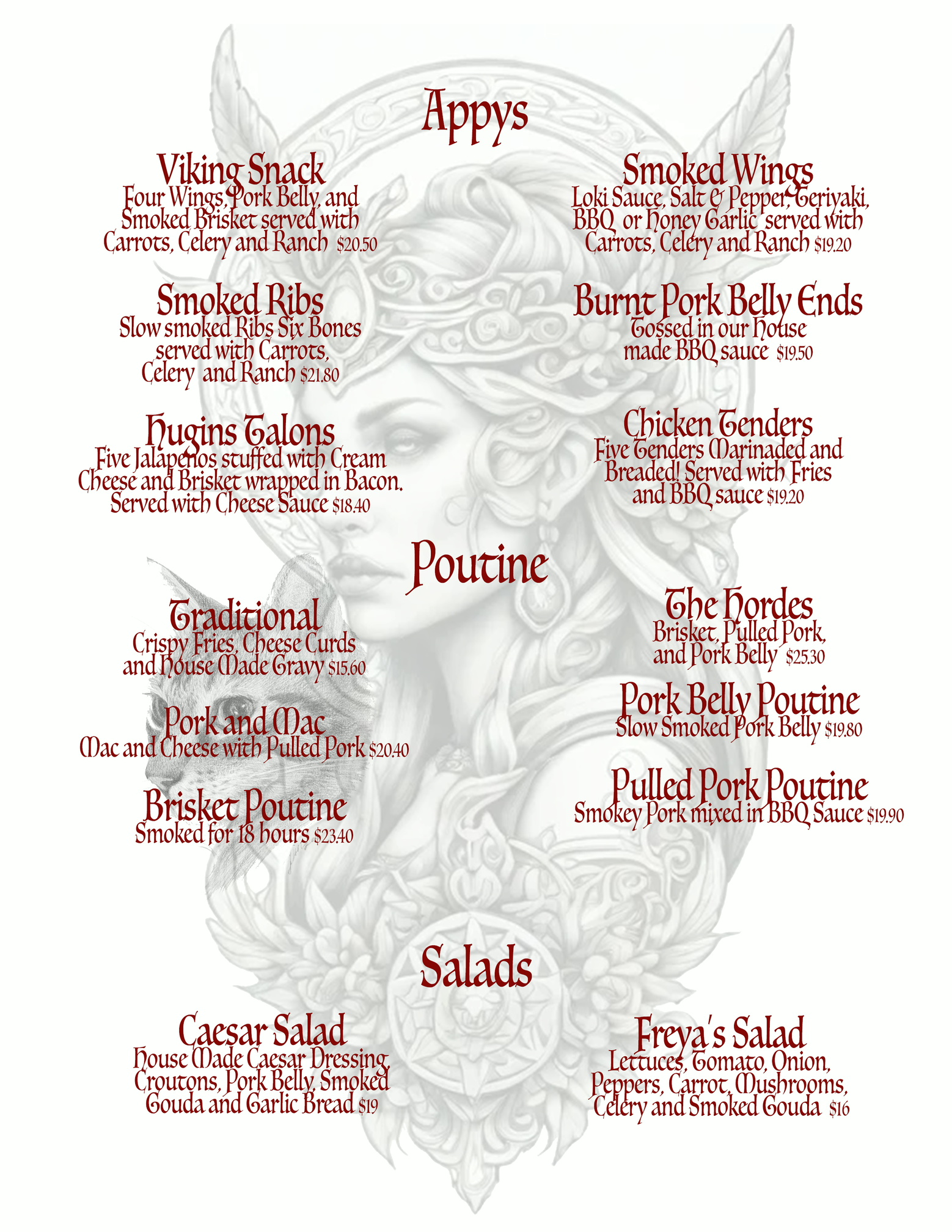 Menu Page 1