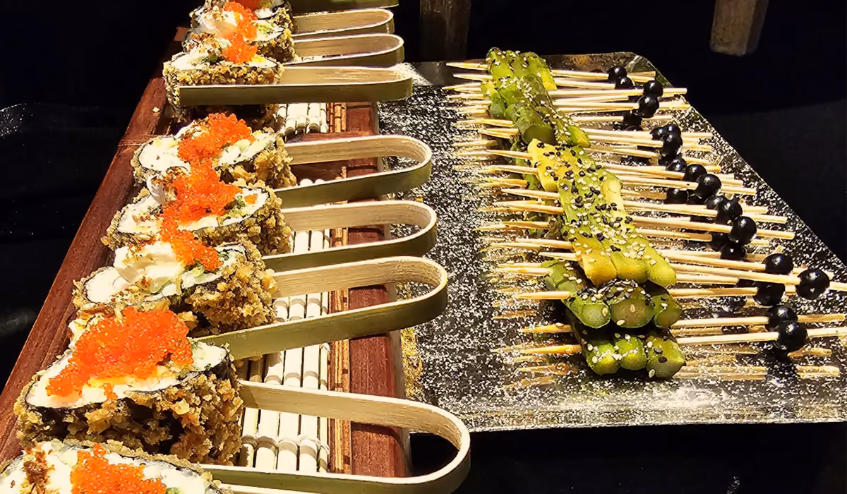 A plated fine dining course with considered presentation