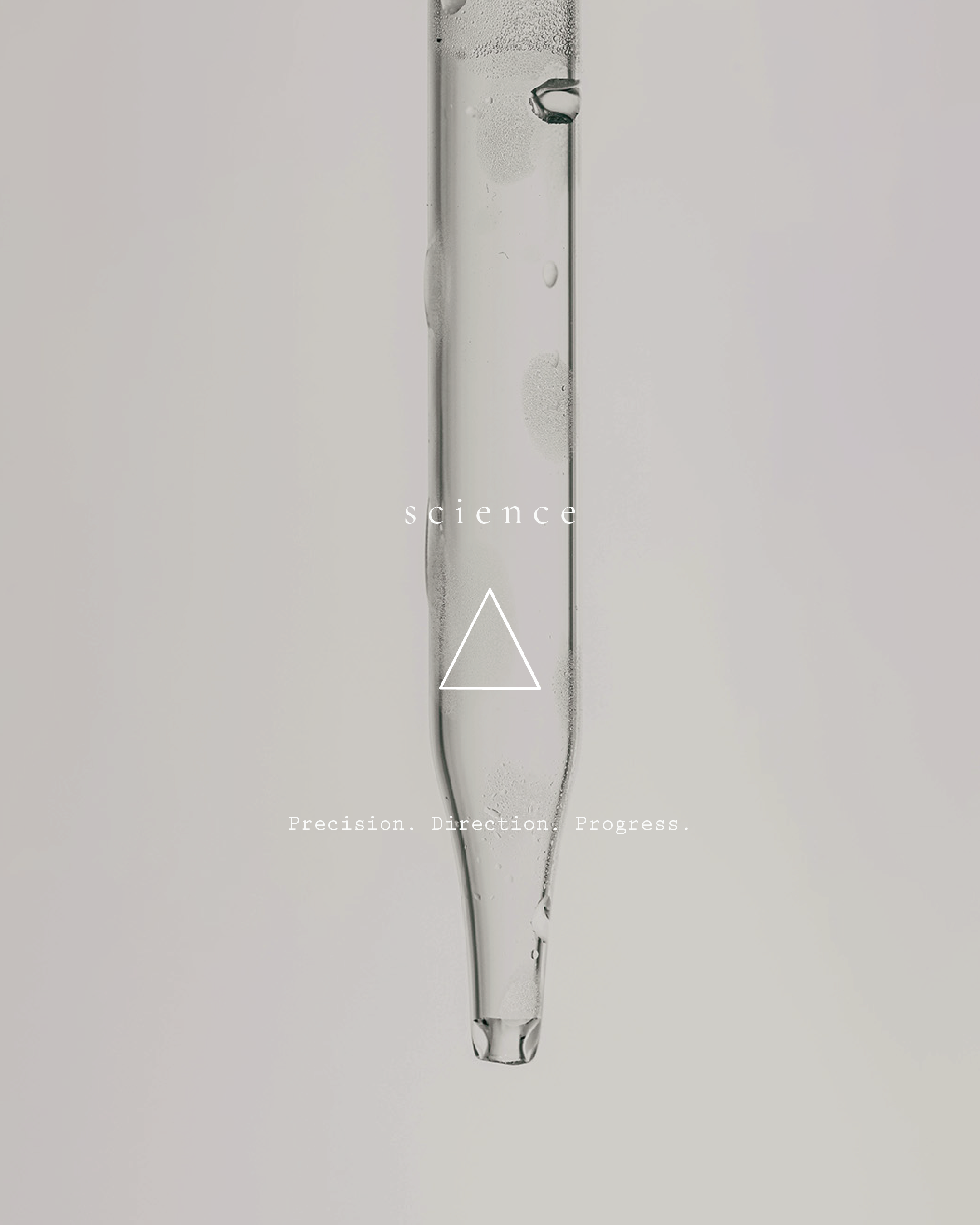 Minimal scientific glassware representing science.