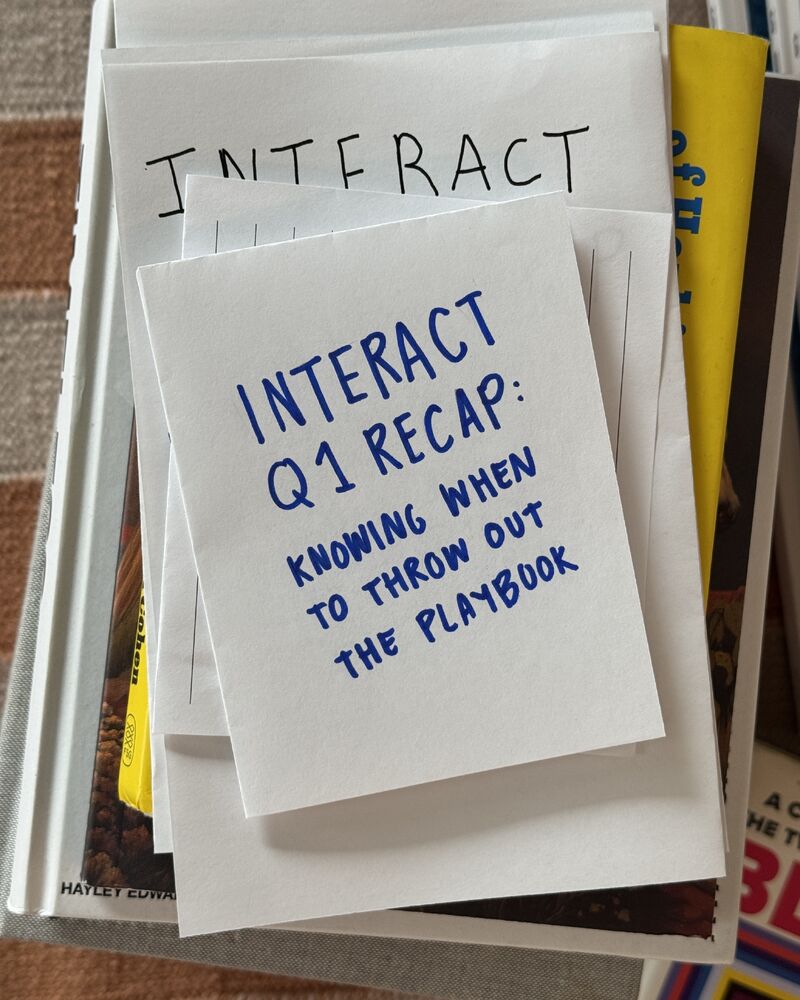 Interact: Q1 Recap