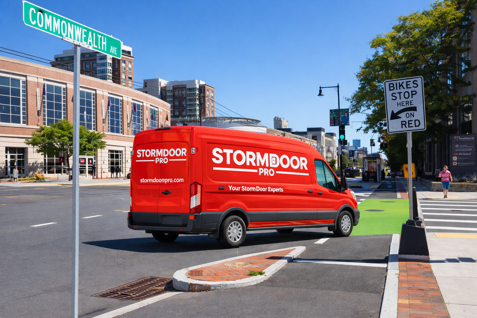 Storm Door Pro van