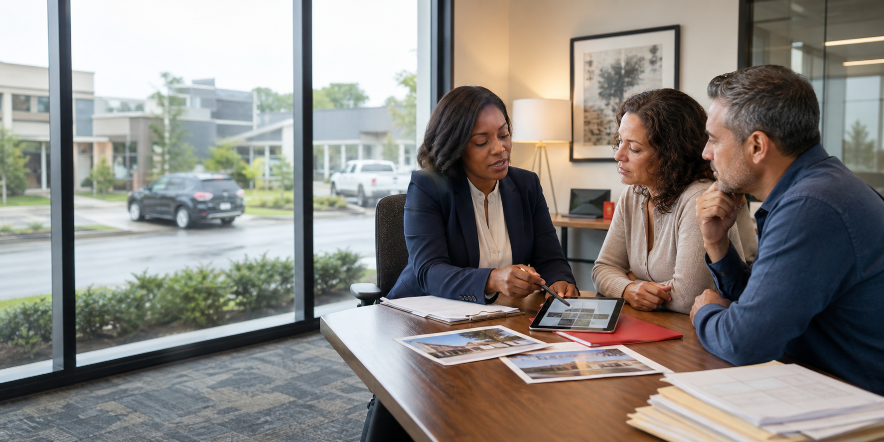 Insurance claims professional explaining coverage evidence and an appeal to policyholders