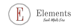 Elements logo with stylized 'E' inside a round border next to the brand name text.