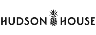 Hudson House logo with a stylized pineapple emblem between the words.