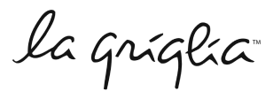 La Griglia written in elegant, cursive black script with connected letters and flourishes.