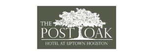 The Post Oak Hotel at Uptown Houston logo with a large tree graphic above the text.
