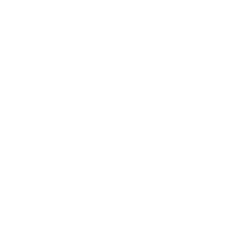 Simplified white illustration of a human spine on a black background.
