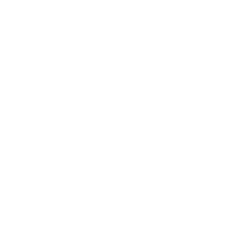 White silhouette of a person doing a lunge with arms raised upright on black background.