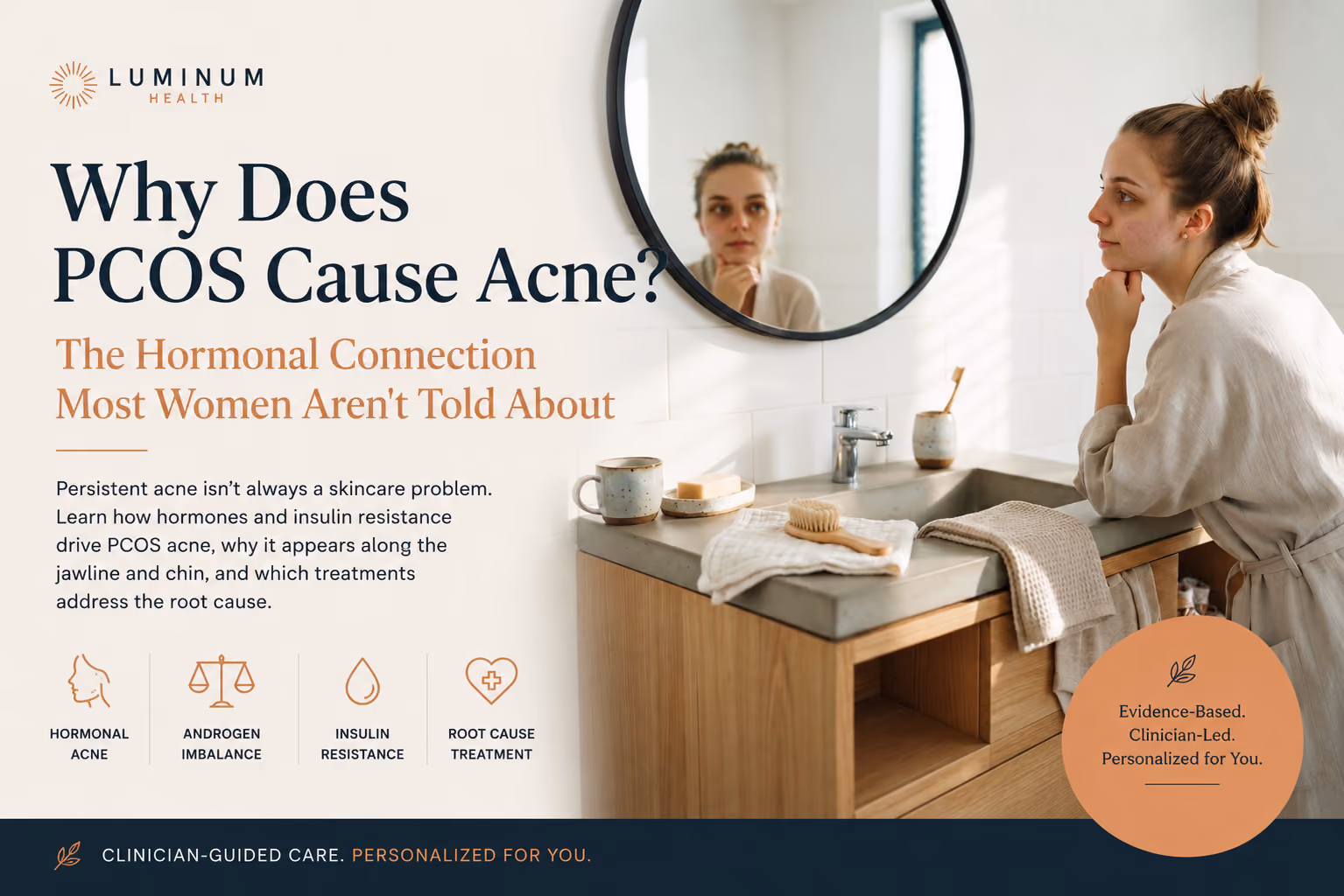 Why Does PCOS Cause Acne? The Hormonal Connection Most Women Aren't Told About
