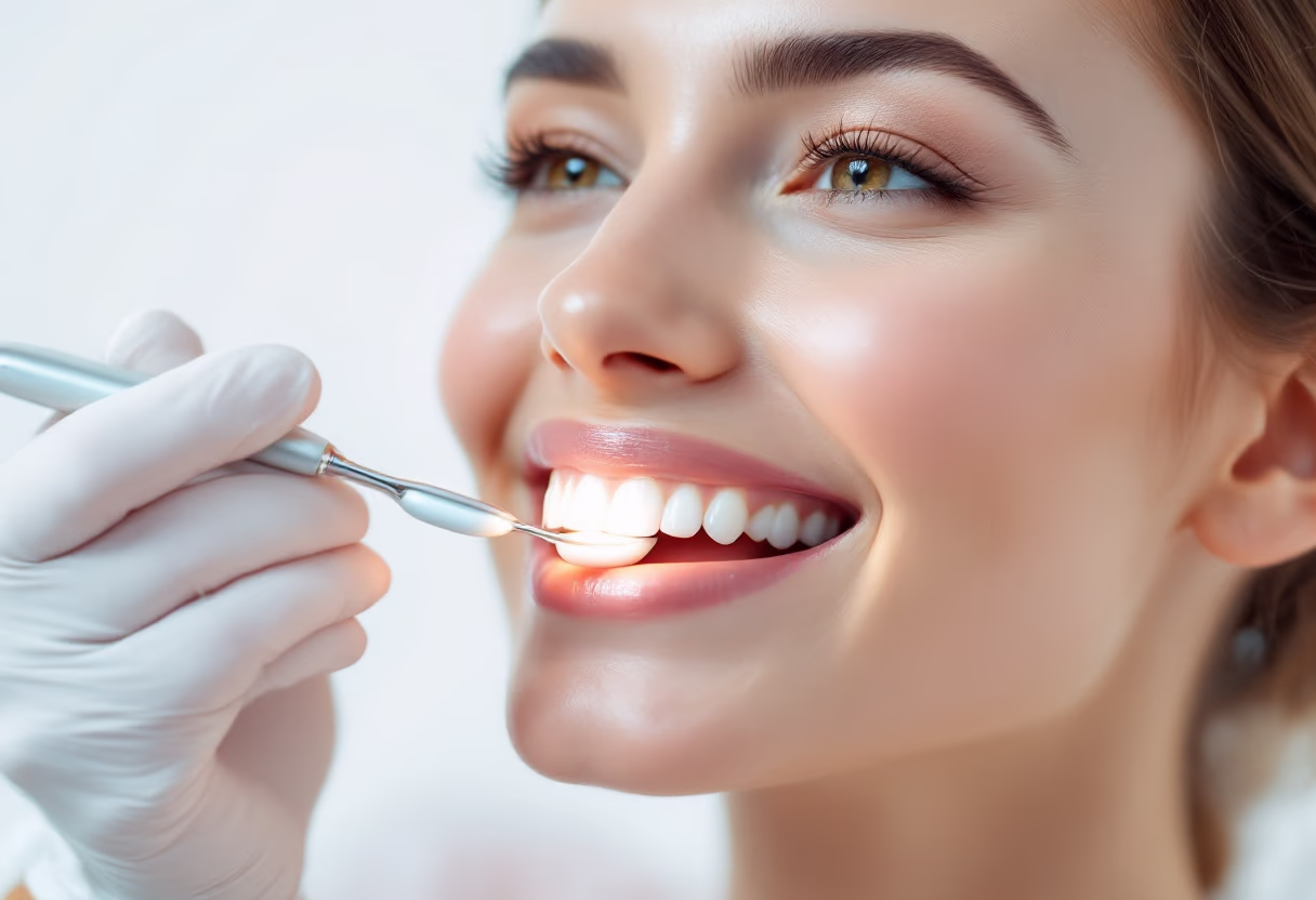 image of a dental treatment in progress