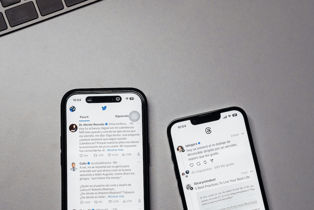 two phones on twitter