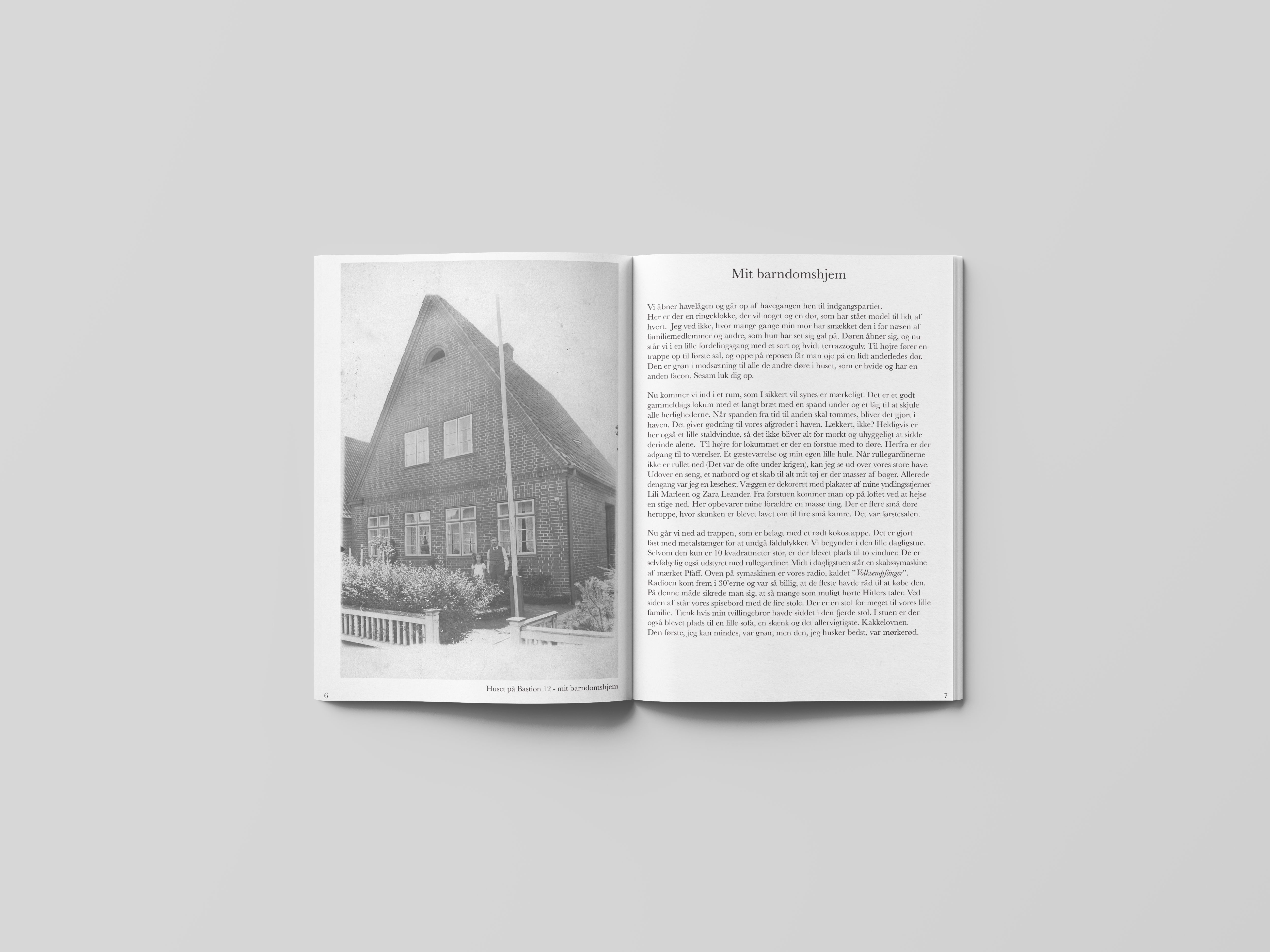 Mockup of the old design for the book Er Det Virkelig Sket?