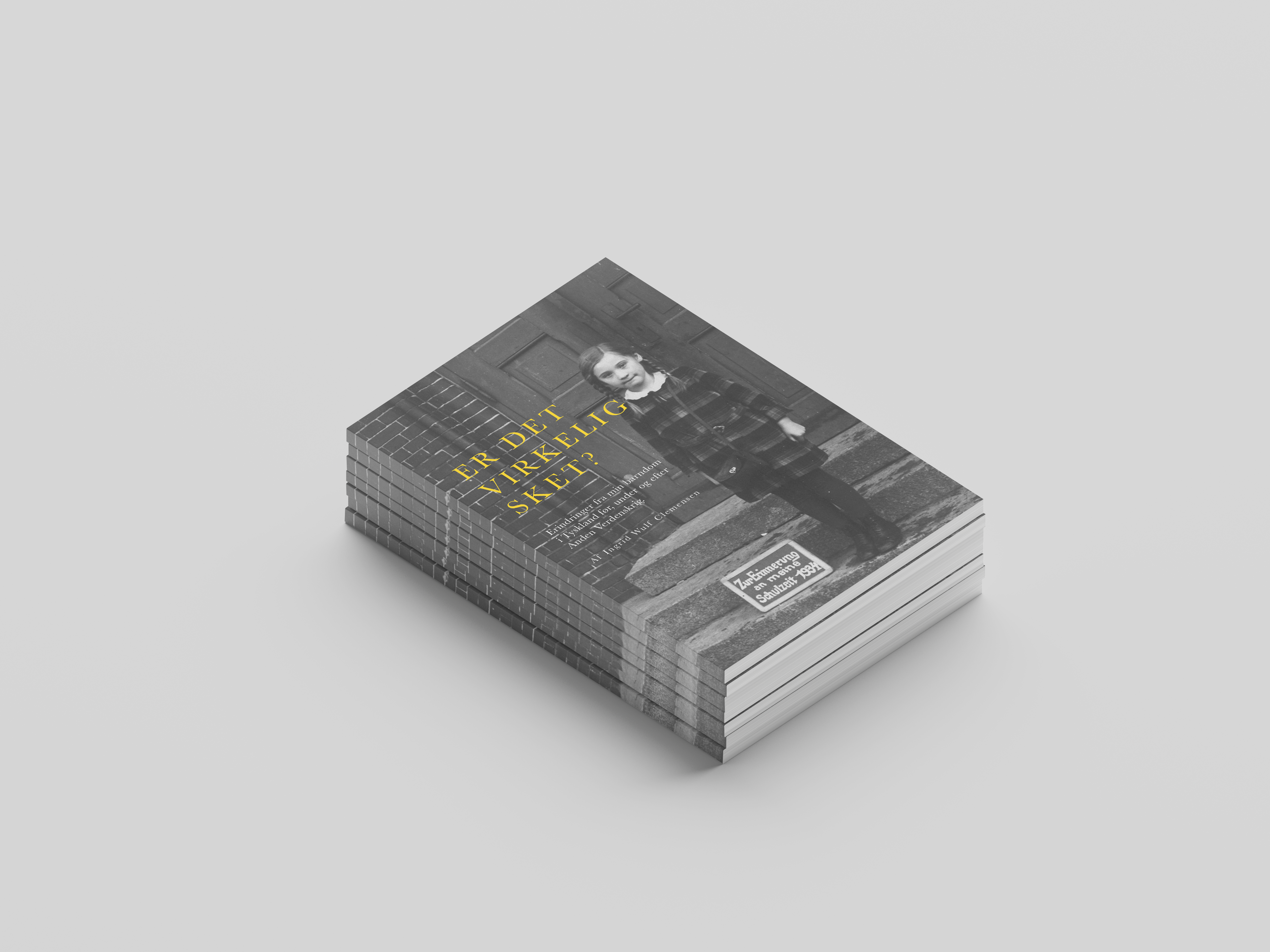 Mockup of the old design for the book Er Det Virkelig Sket?