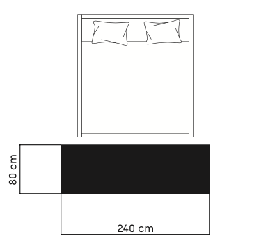 80 × 240 cm diagram