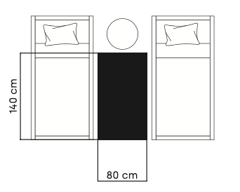 80 × 140 cm diagram