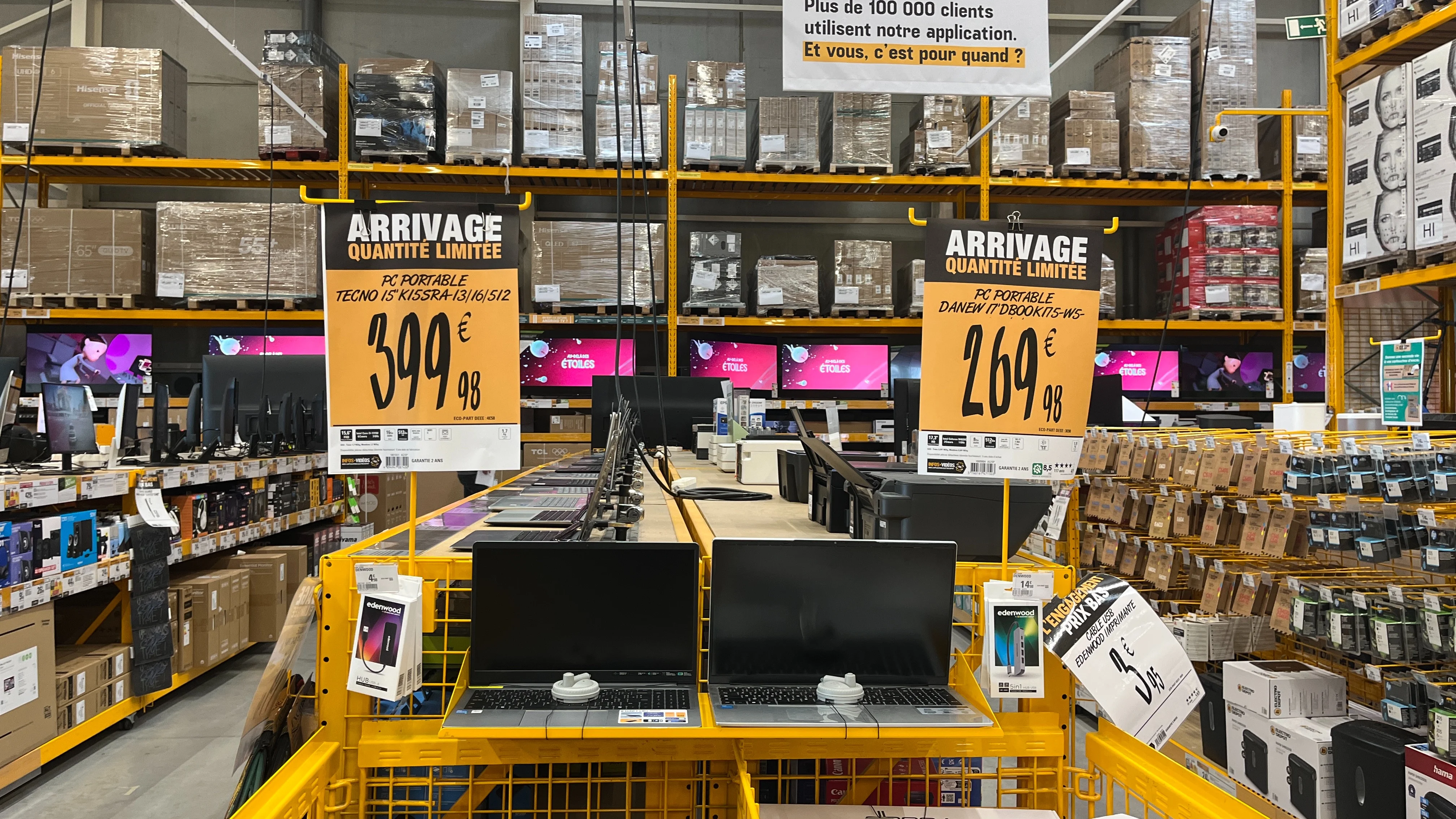 Balisage prix automatisé sur les produits d'un rayon de magasin