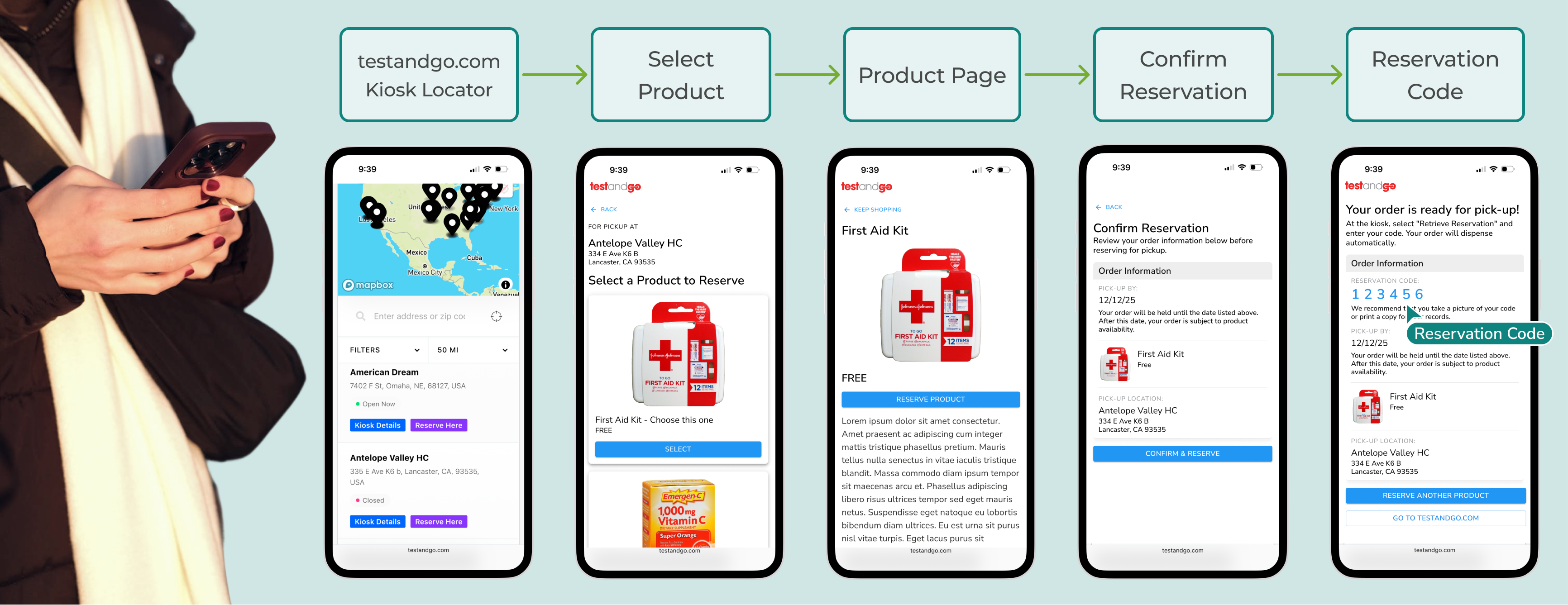 Reserve Ahead case study thumbnail showing phone reservation flow