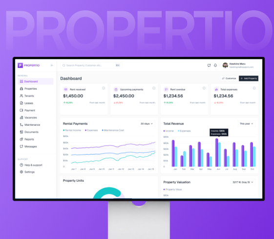 SaaS product interface