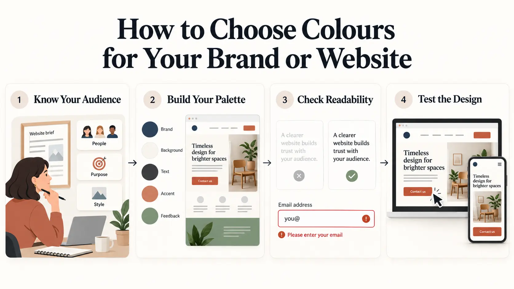How to Choose Colours for Your Brand or Website