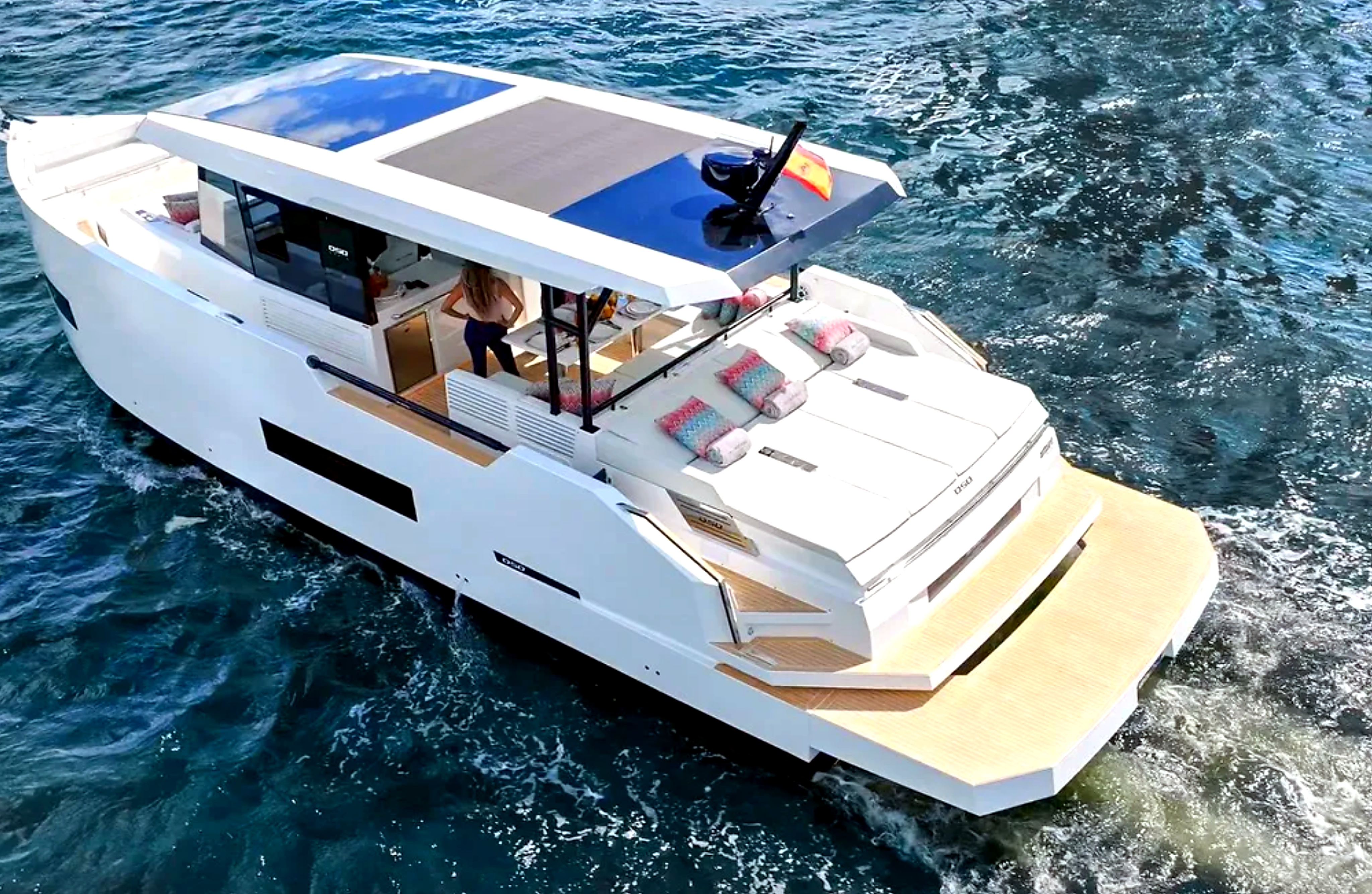 Luxury catamaran Marbella sunset cruise