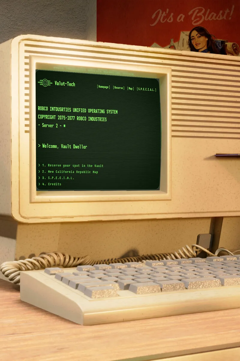 Fallout Terminal Mockup