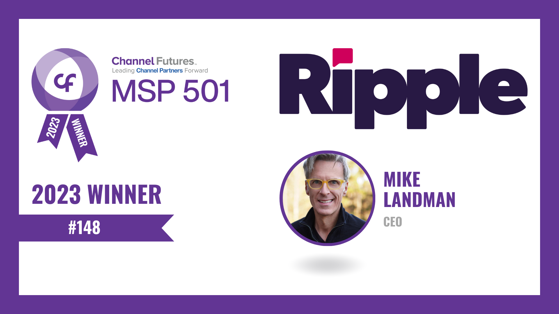 Ripple Ranked on Channel Futures 2023 MSP 501