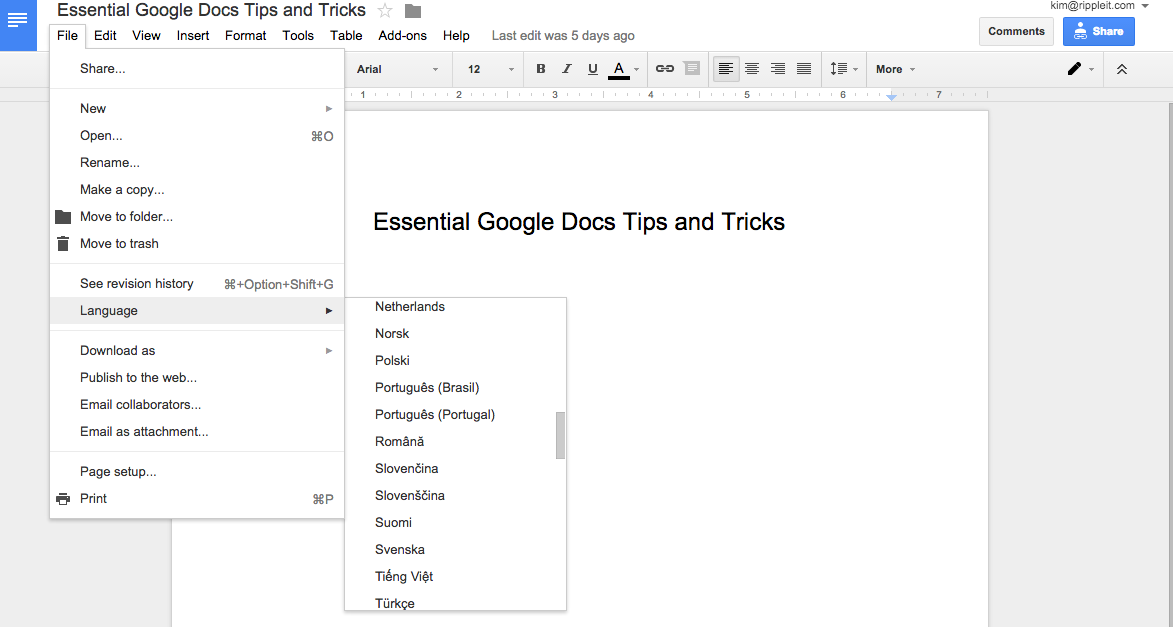 Google Docs Tips to Help You Become a Pro | Ripple IT