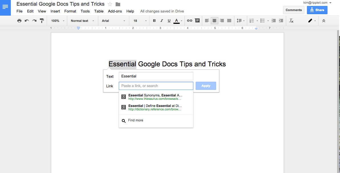 Google Docs Tips to Help You Become a Pro | Ripple IT