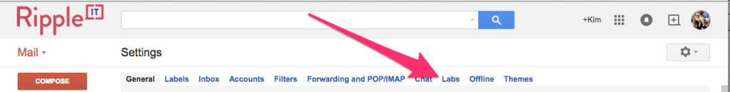 Undo send in Gmail